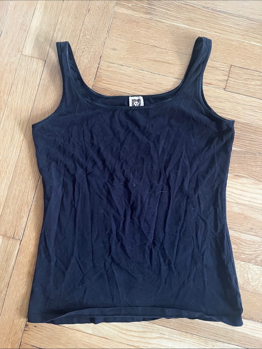 Anne Klein Black Scoop-Neck Tank Top